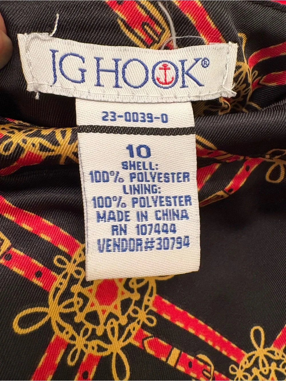 Vintage 80s JG Hook Nautical Plaid Skirt Size 10 Secretary Core Retro Office